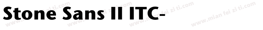 Stone Sans II ITC字体转换